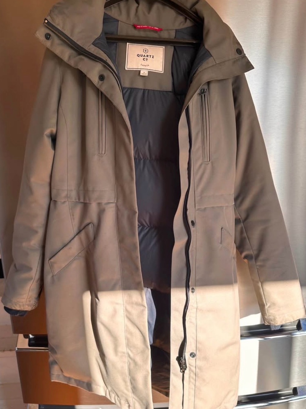 Quartz Co long duvet parka jacket - Medium